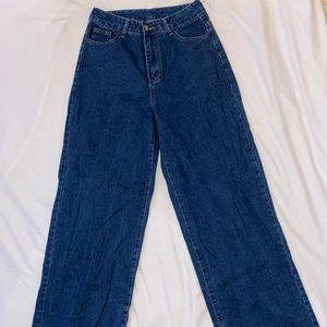 BRAND NEW wide leg SHEIN flair blue jeans